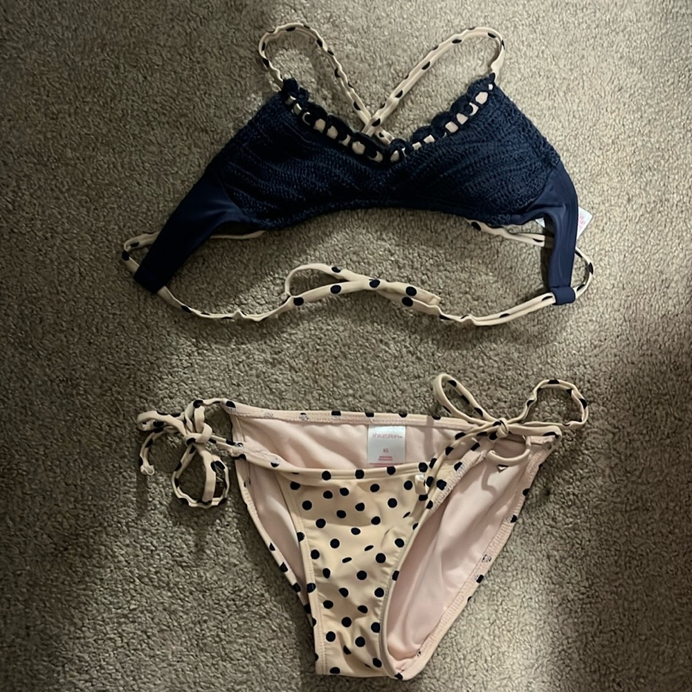 Super cute Blue and pink bikini